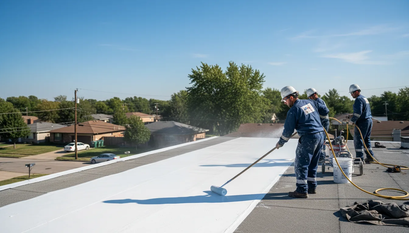 Commercial roof coating in Mount Hope, AL near me